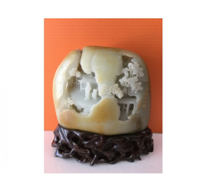 仕女山籽1753g和田玉籽料